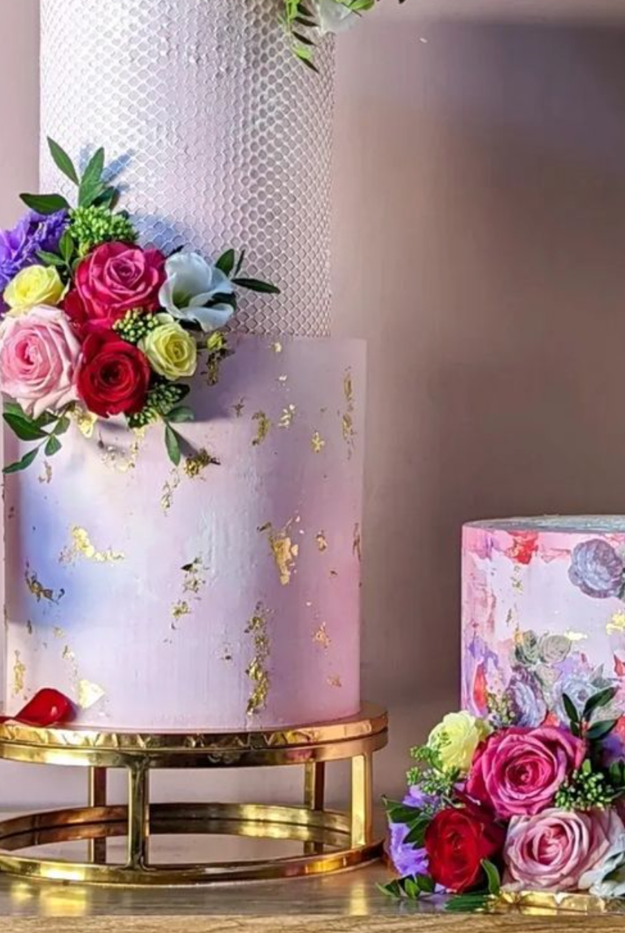 10" Round Metallic Cake Separator - Prop Options