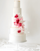 12" White Stiletto Cake Pedestal - Prop Options