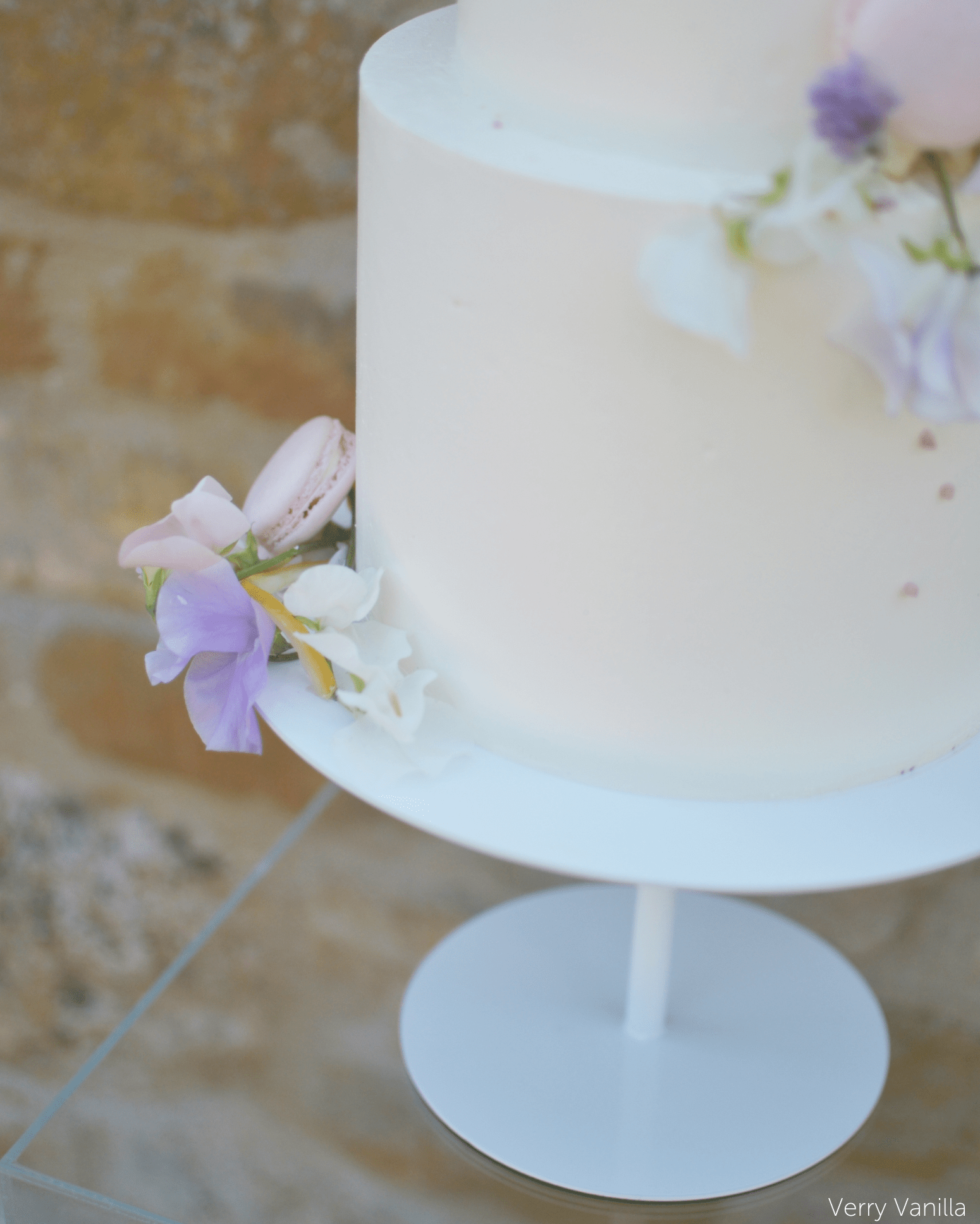 12" White Stiletto Cake Pedestal - Prop Options