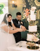 14” Round Metallic Plinth - Prop Options