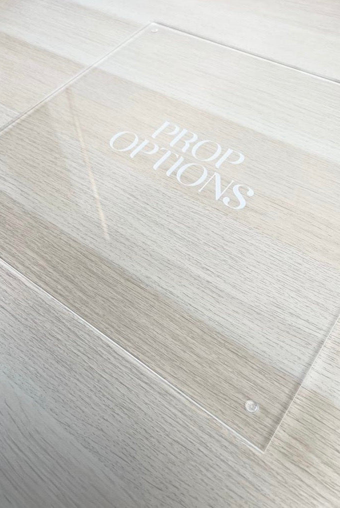 14” Square acrylic work board - Prop Options