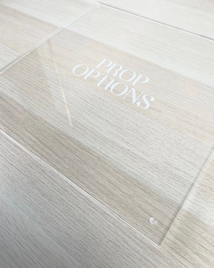 14” Square acrylic work board - Prop Options