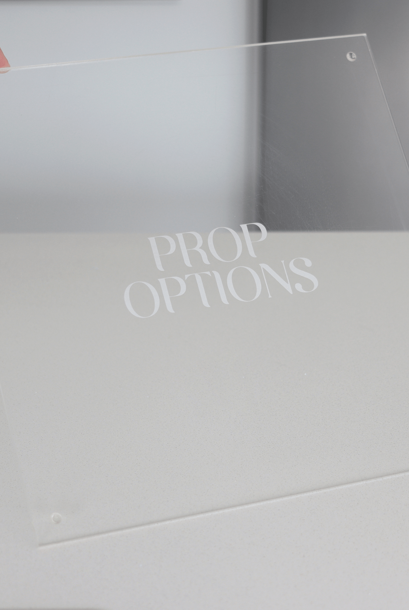 14” Square acrylic work board - Prop Options