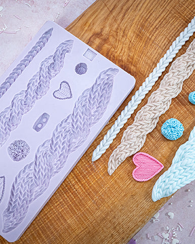Cable Knit Silicone Mould