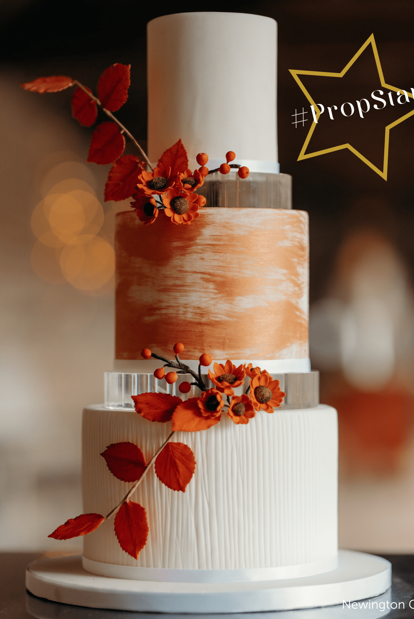 30mm Round Clear Ultra Polished Acrylic Cake Spacer - Prop Options