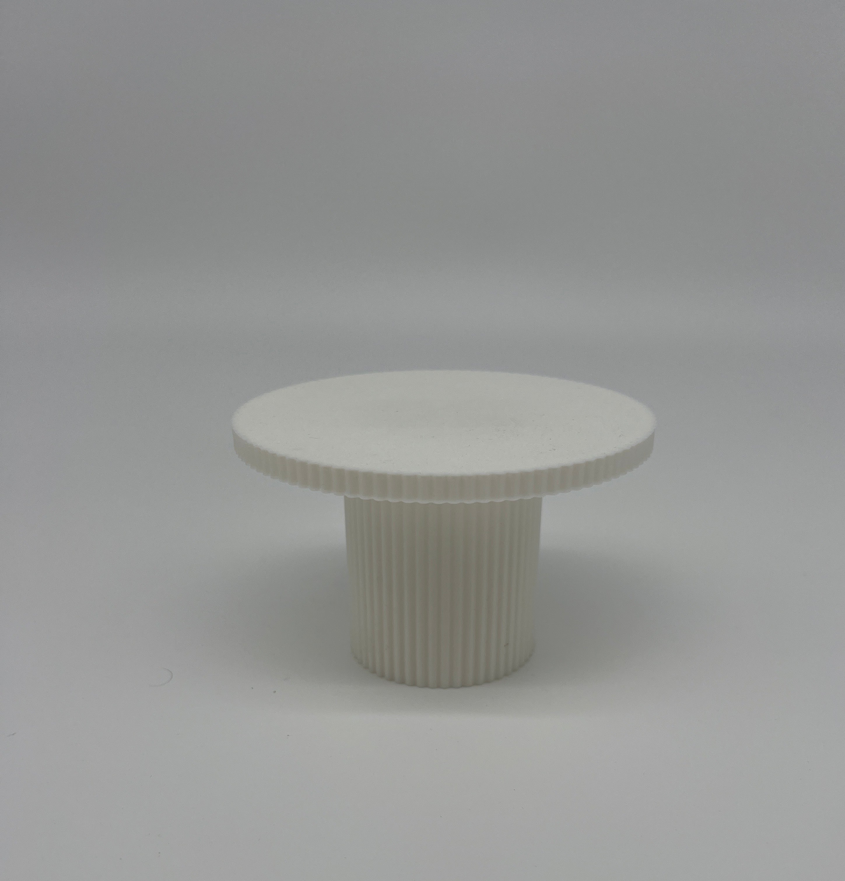 Outlet Reeded Cupcake Stand - White - Misprint - Prop Options