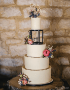 6" Round Metallic Cake Separator - Prop Options