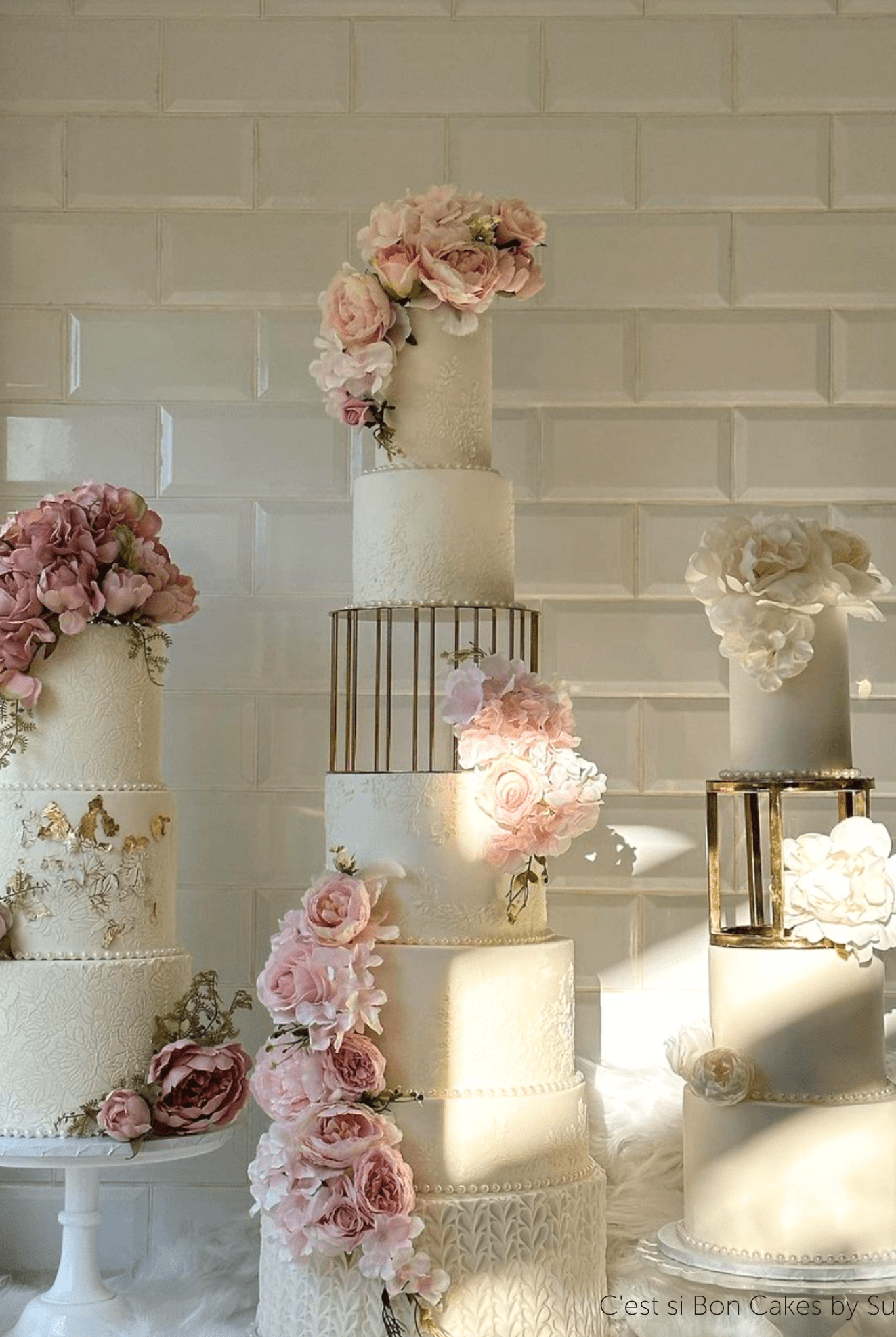 6" Round Metallic Cake Separator - Prop Options