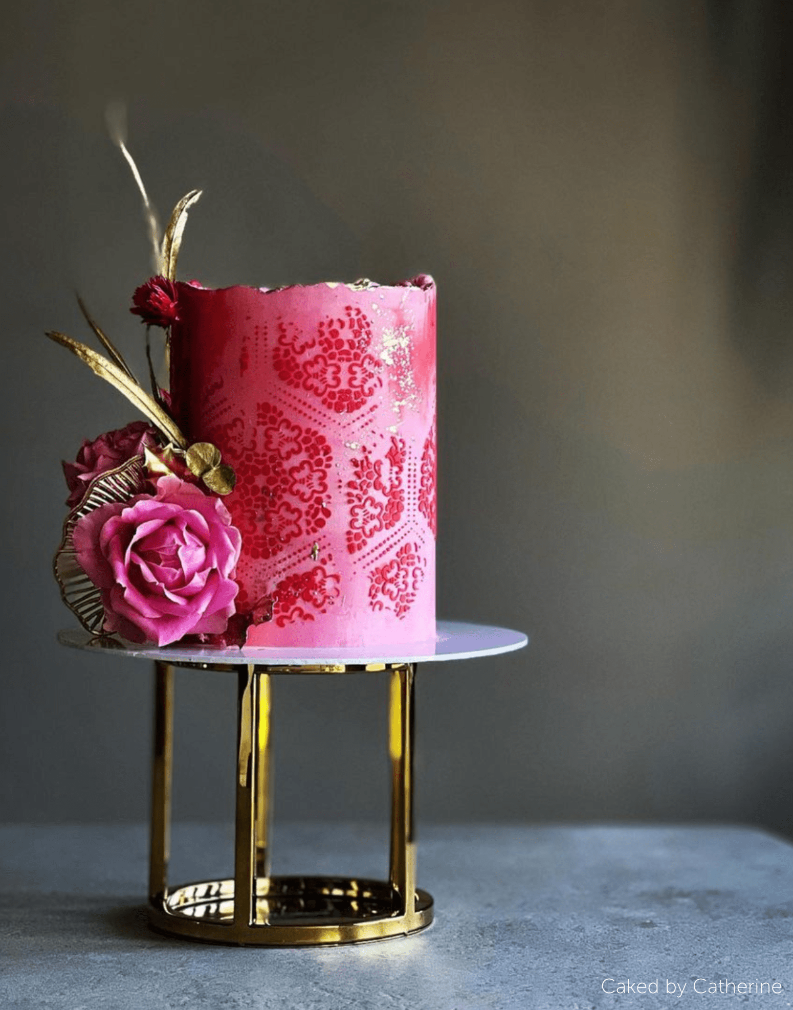 6" Round Metallic Cake Separator - Prop Options