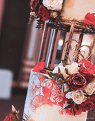 6" Round Metallic Cake Separator - Prop Options