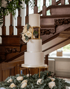 6" Round Metallic Cake Separator - Prop Options