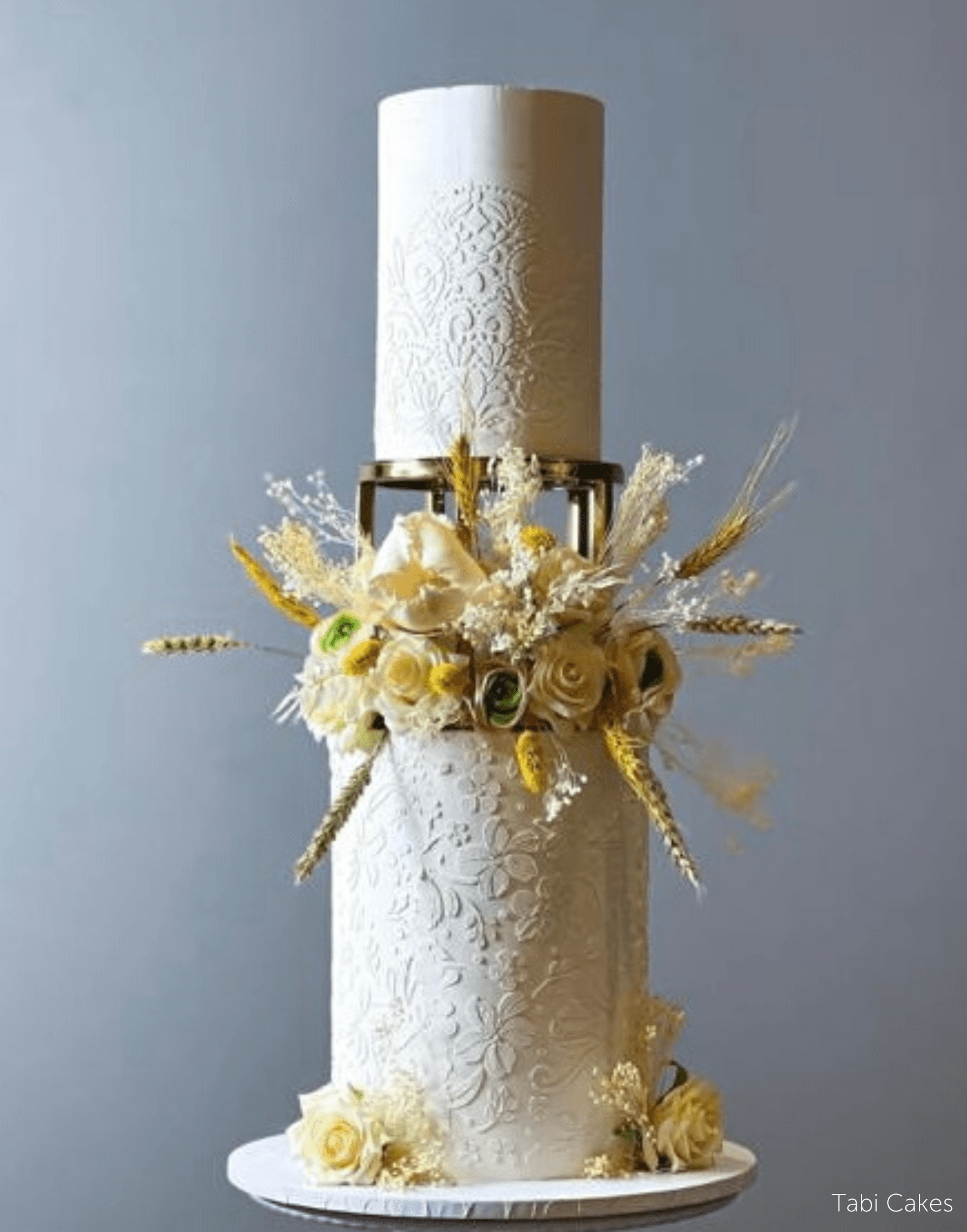 6" Round Metallic Cake Separator - Prop Options