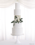 6" Round Metallic Cake Separator - Prop Options