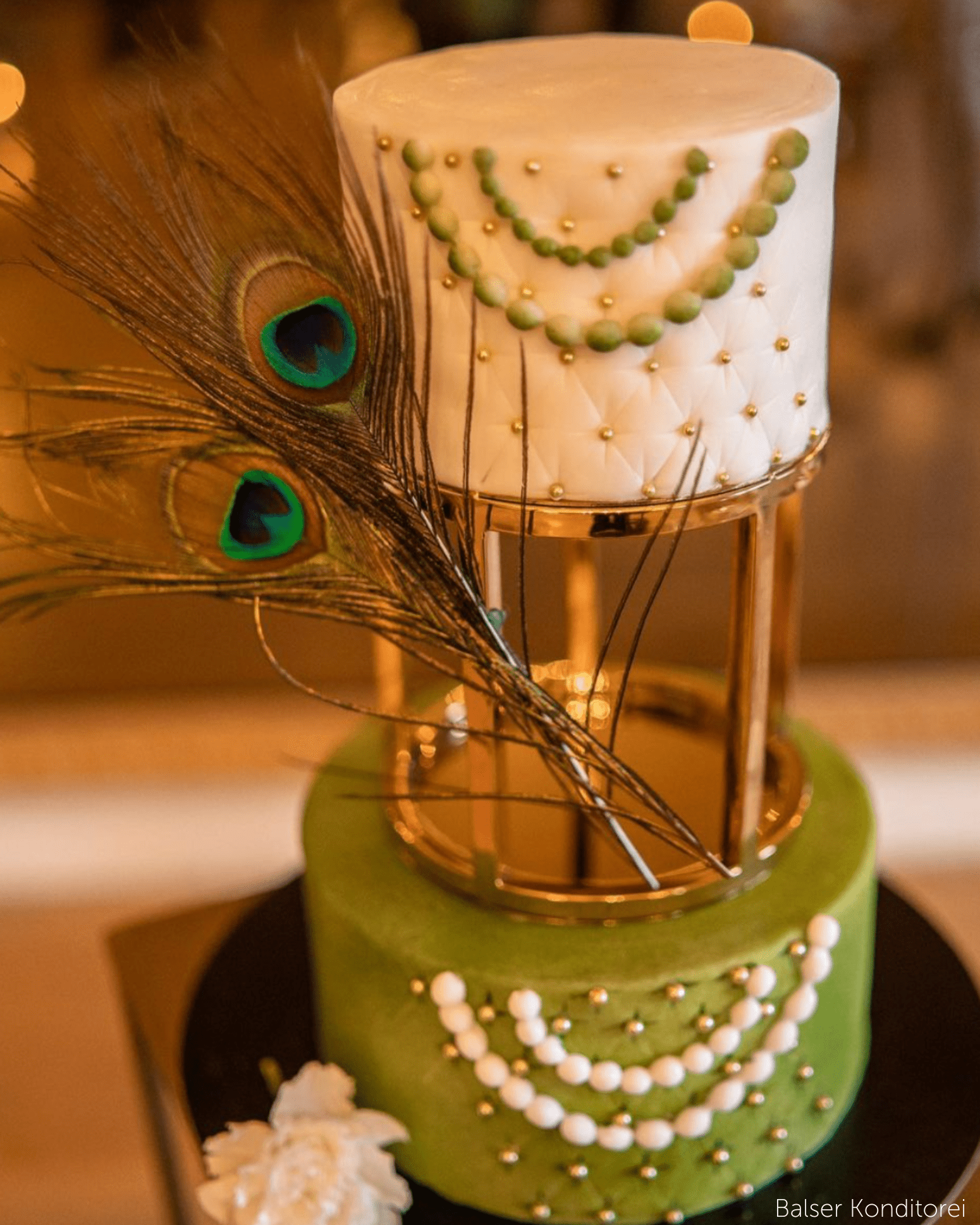 6" Round Metallic Cake Separator - Prop Options