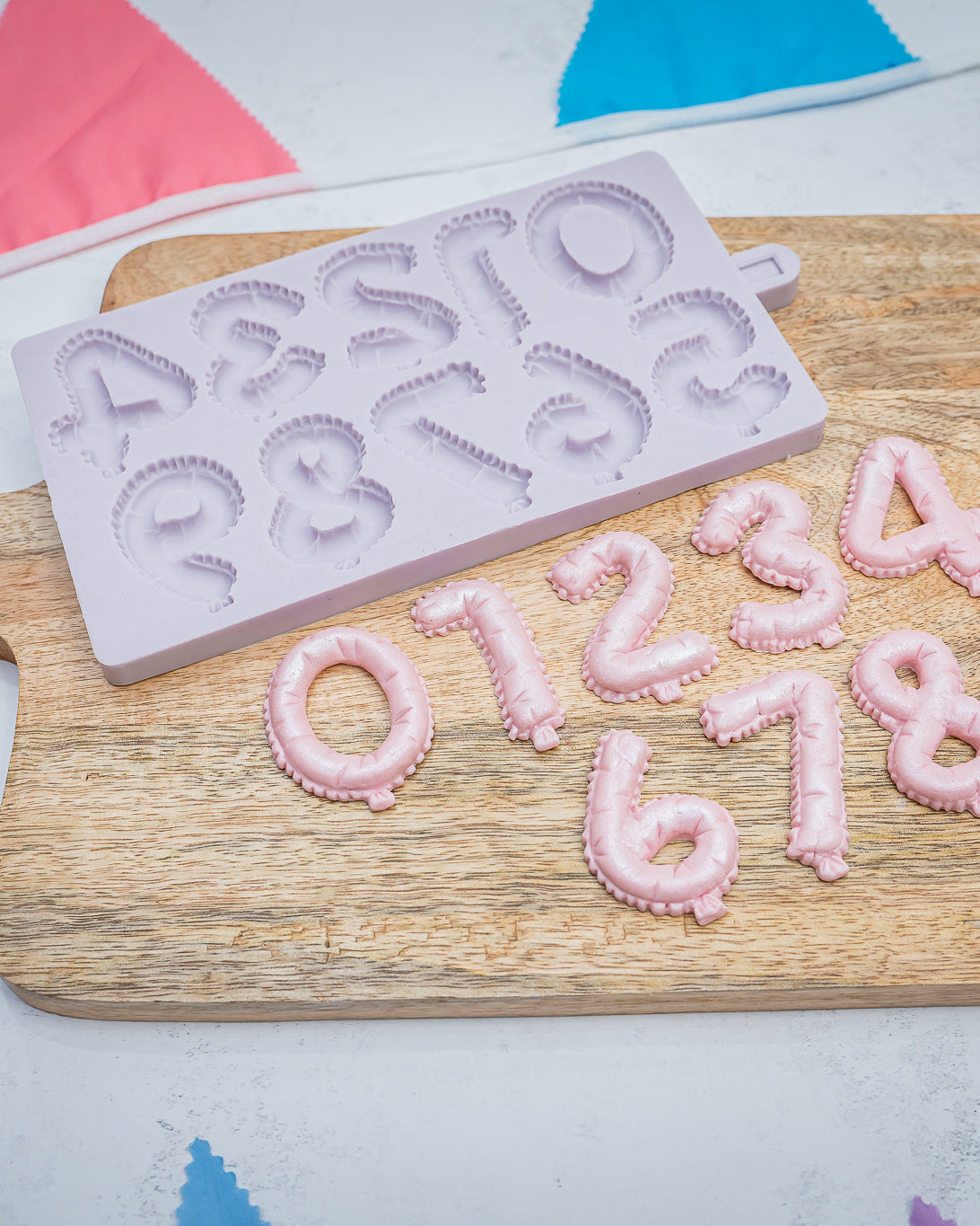 Balloon Numbers Silicone Mould
