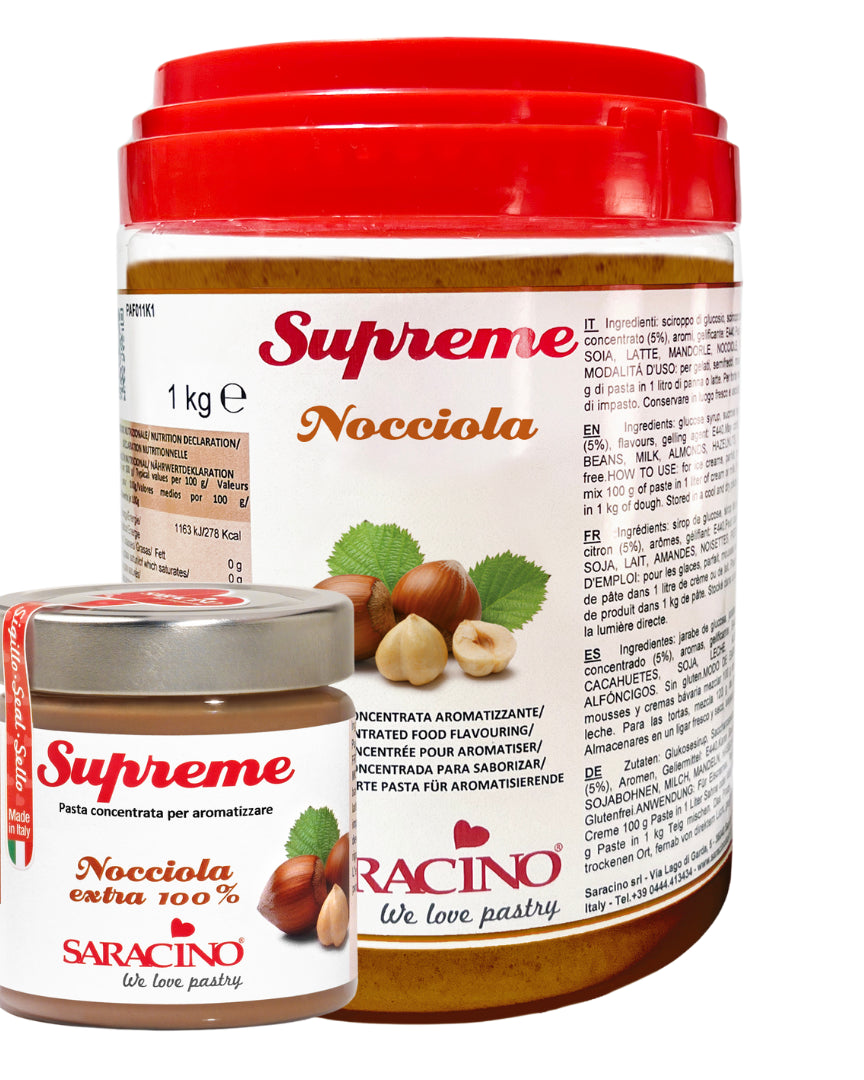Saracino Hazelnut Flavour Paste - 200g & 1kg