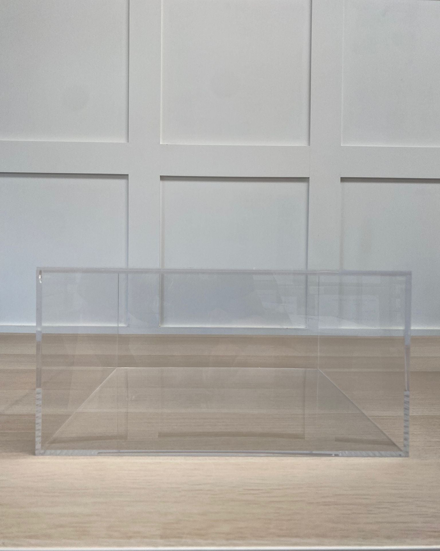 Outlet 12" x 6" Square Acrylic Fillable Clear Tier Separator - Imperfect - Prop Options