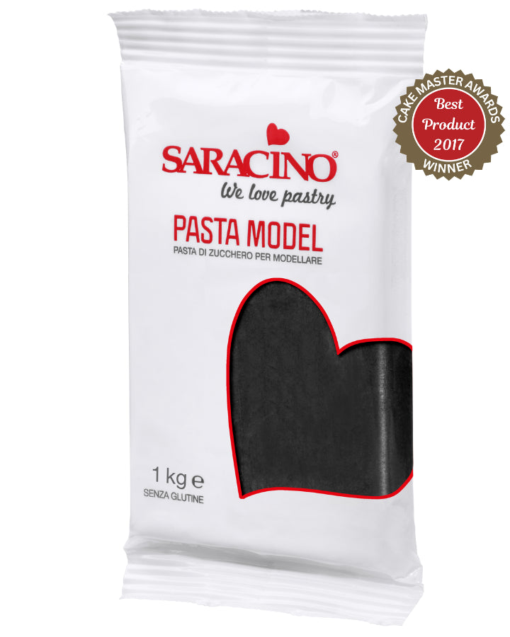 Black Saracino Pasta Model - Premium Modelling Paste 1kg for Cakes