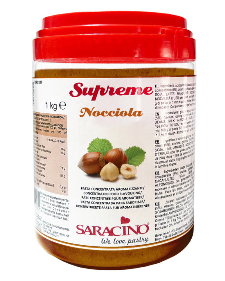 Saracino Hazelnut Food Flavour Paste - 200g & 1kg Options