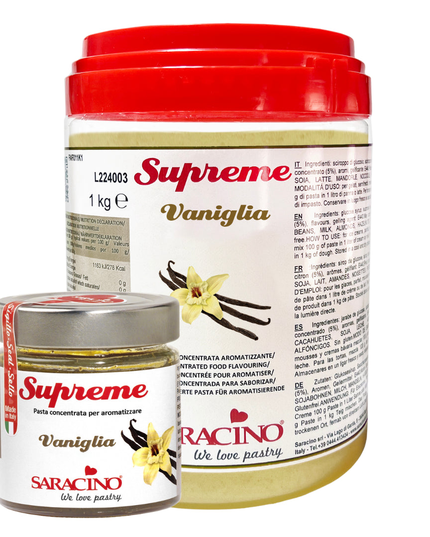 Saracino Vanilla Food Flavour Paste - 200g & 1kg