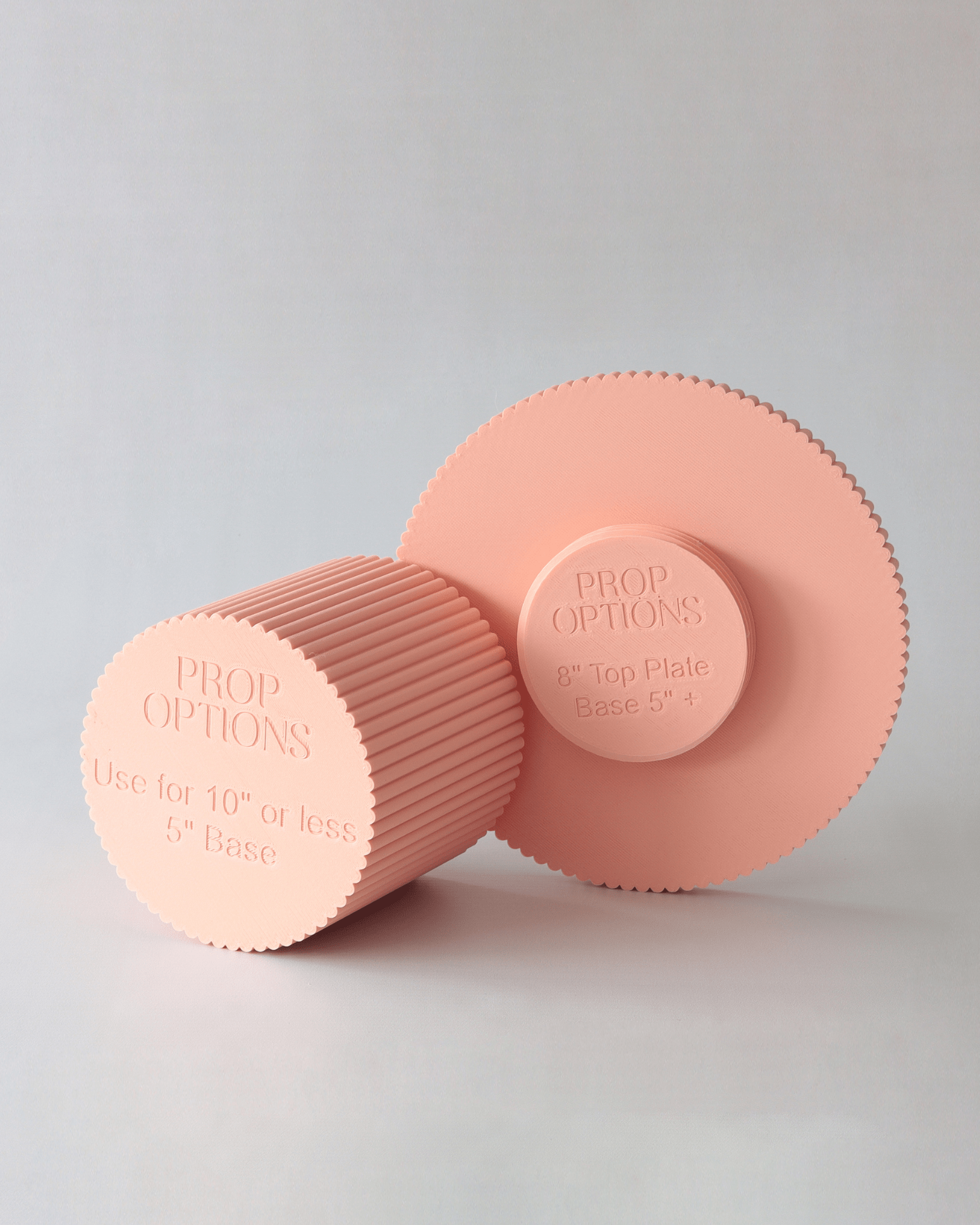 Birthday Bish Pastel Round Reeded Cake Stand - Prop Options