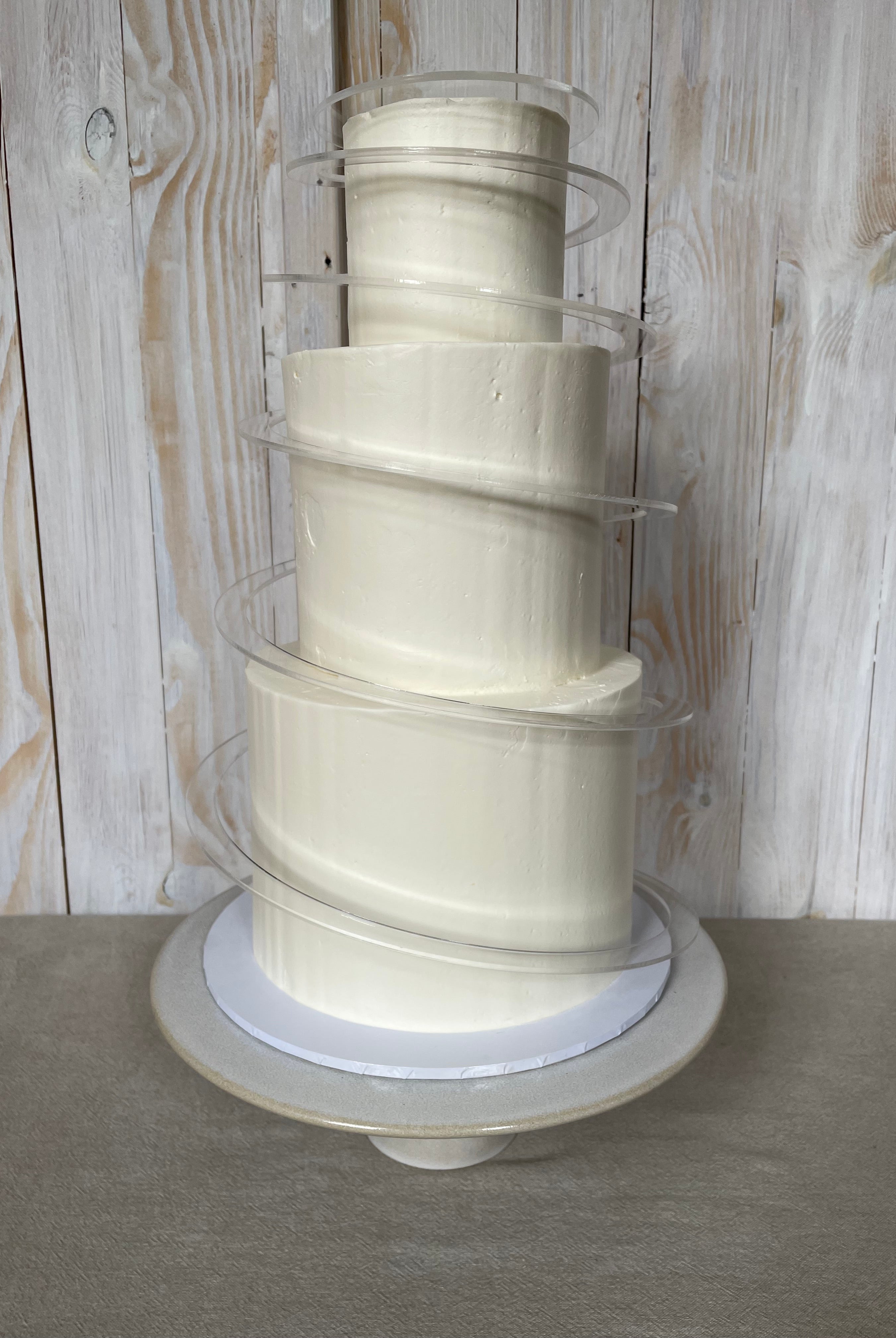 Cake Spiral™ - Acrylic Wrap for Tiered Cakes - Prop Options