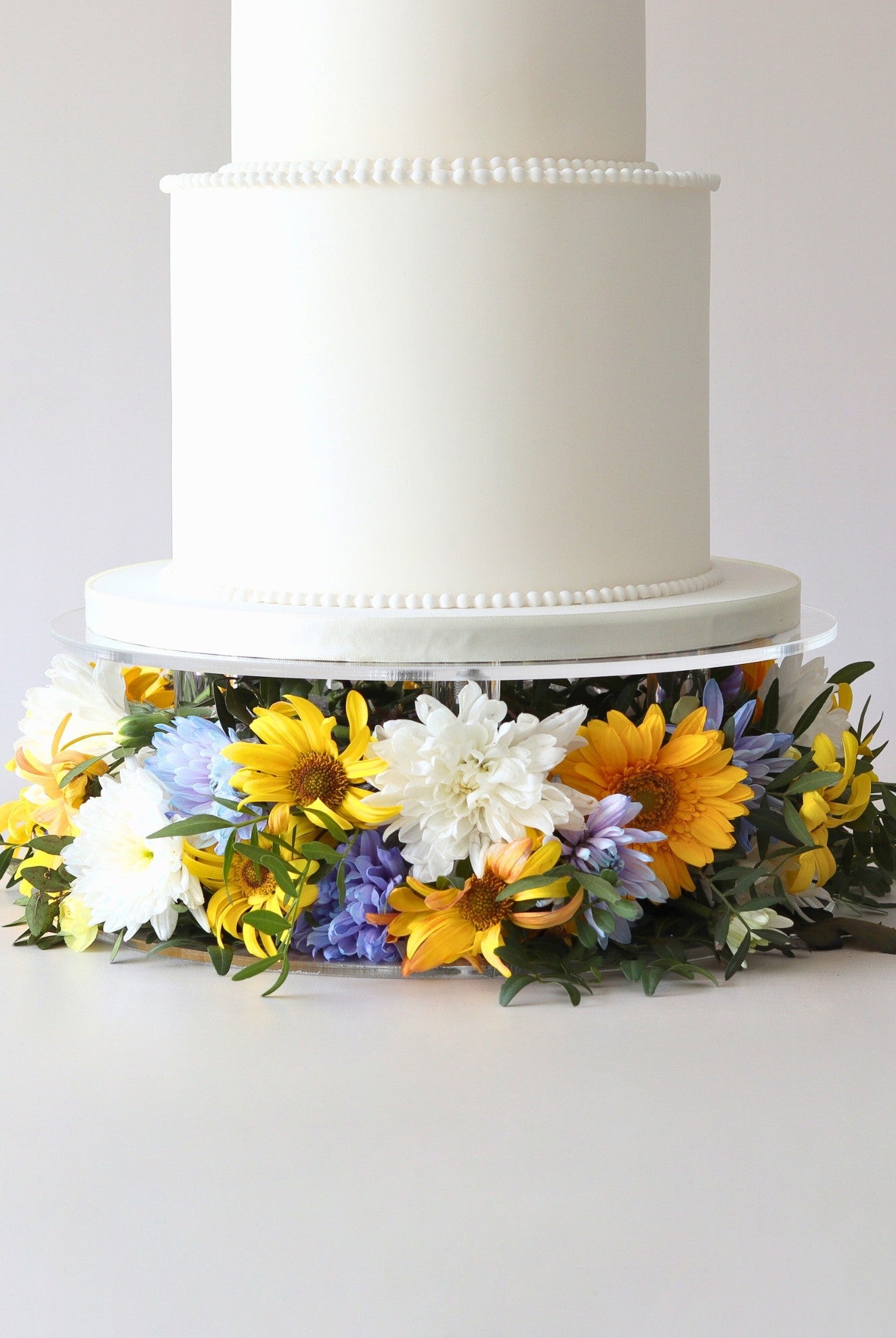 Clear Acrylic Flower Display Cake Stand - Prop Options