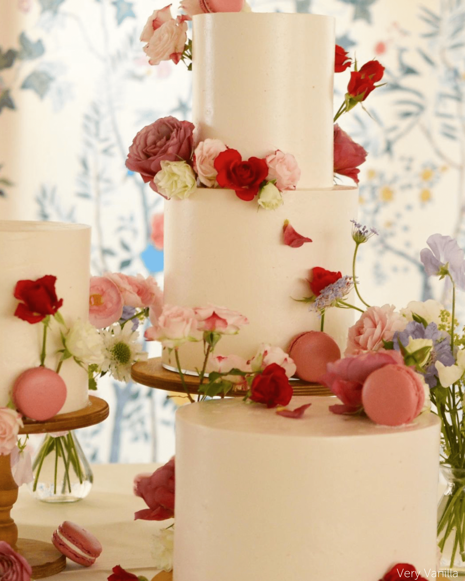 PropBundles - Trio of Original Scandinavian Birch Pedestal Cake Stands - Varied Diameters - Prop Options