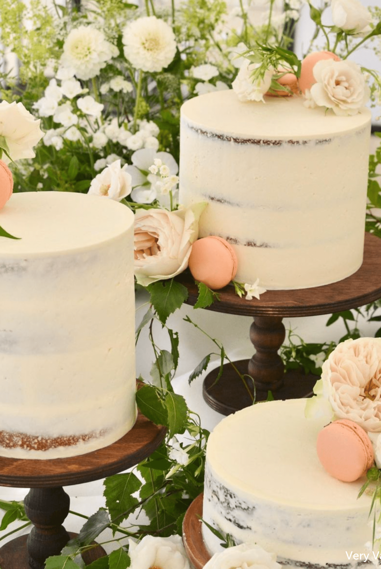 PropBundles - Trio of Original Scandinavian Birch Pedestal Cake Stands - Varied Diameters - Prop Options