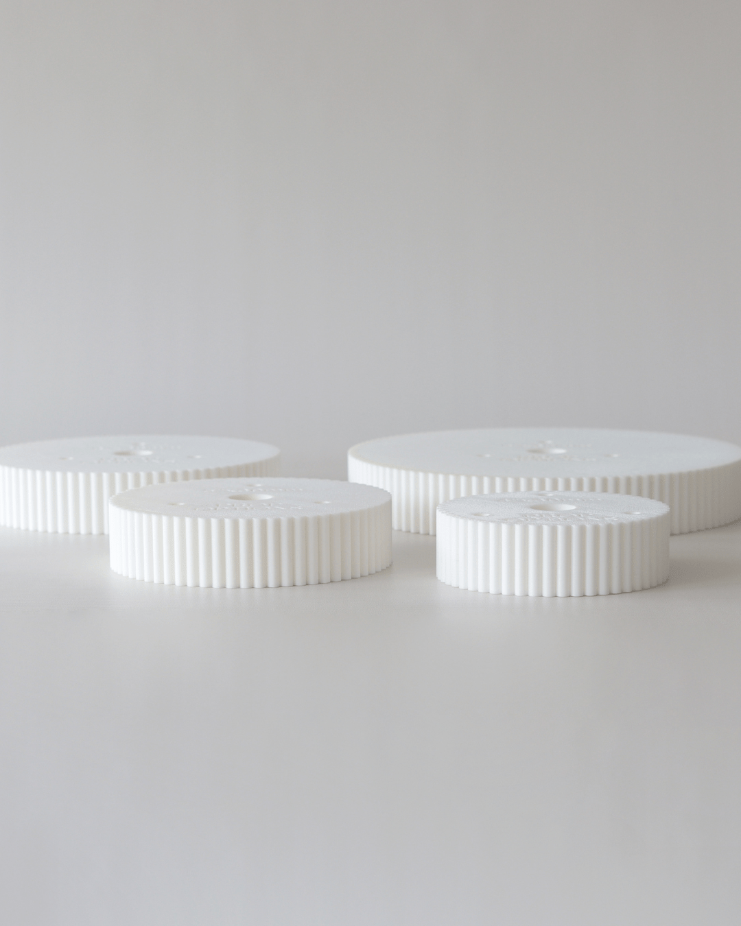 Round 30mm Reeded Cake Spacer - Prop Options