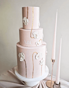 Round Reeded Cake Stand - Prop Options