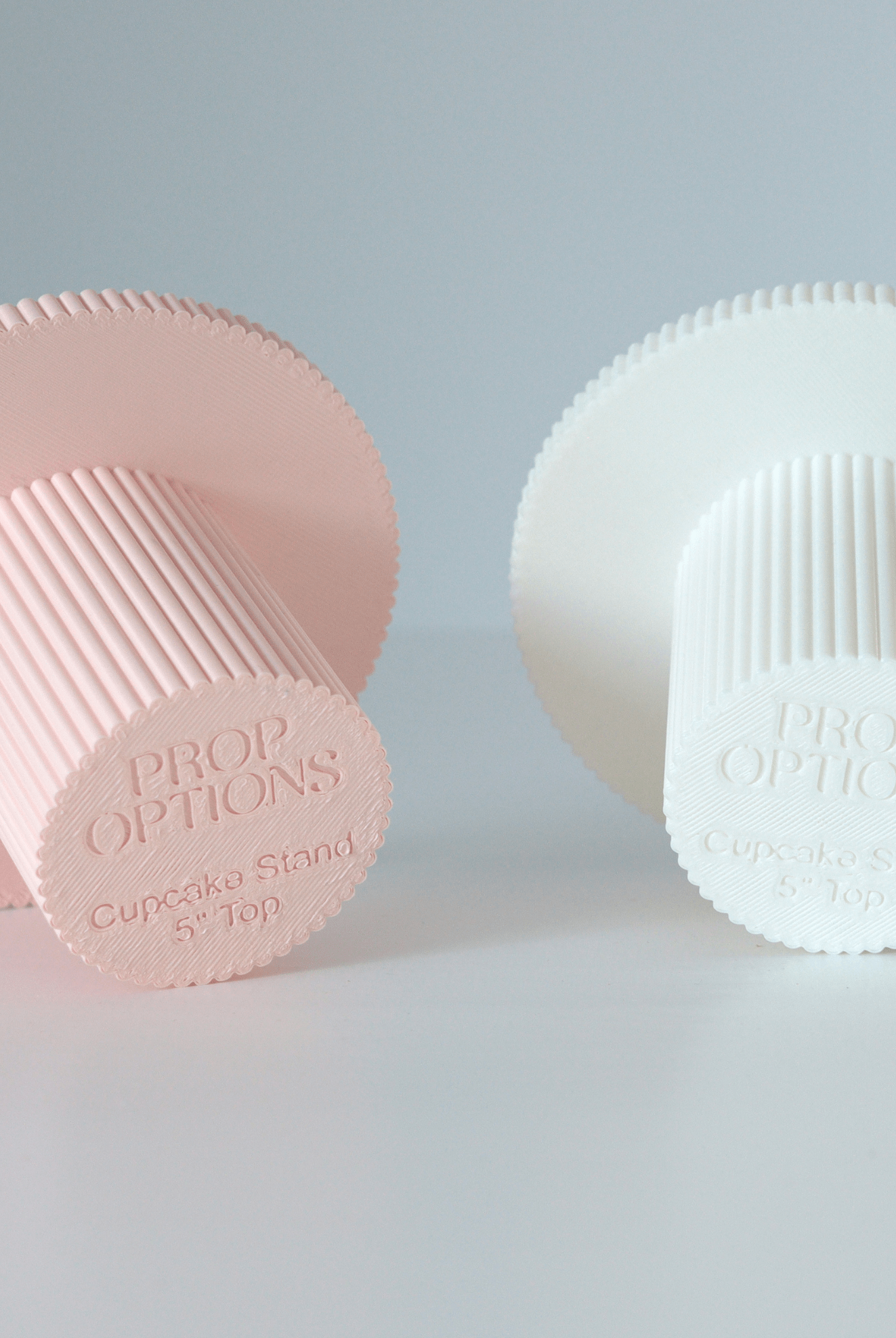 Round Reeded Cupcake Stand - Prop Options