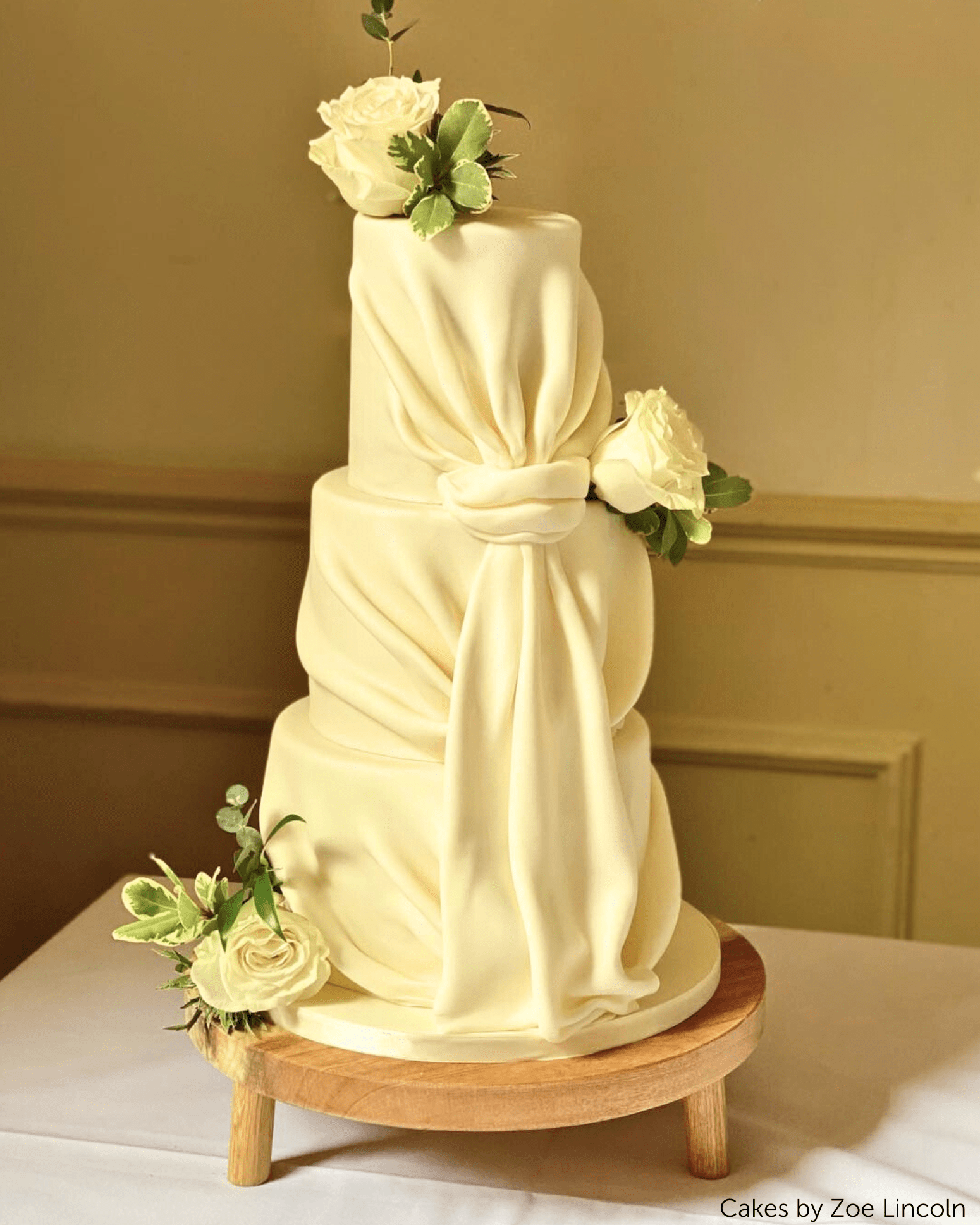 Solid Oak Tripod Cake Stand - Prop Options