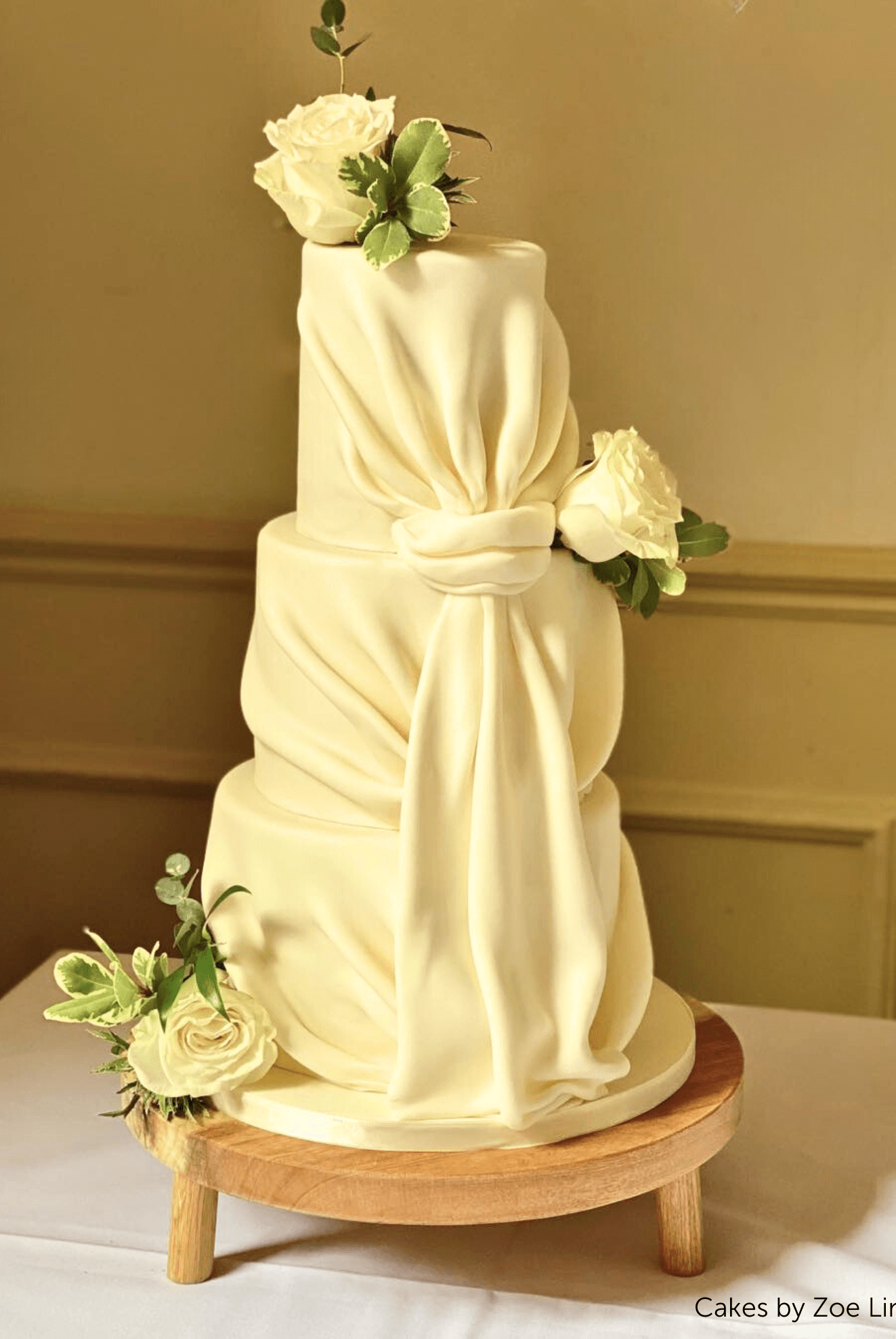 Solid Oak Tripod Cake Stand - Prop Options