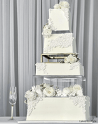 Square Acrylic Fillable Clear Tiers - Prop Options