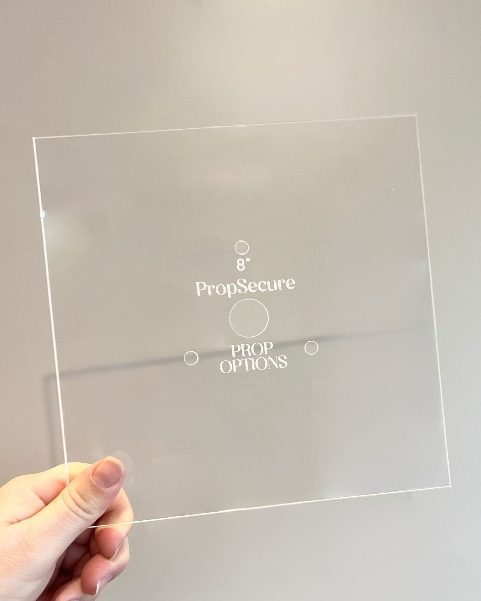 Square Premium Reusable Acrylic Cake Board - PropSecure® - Prop Options