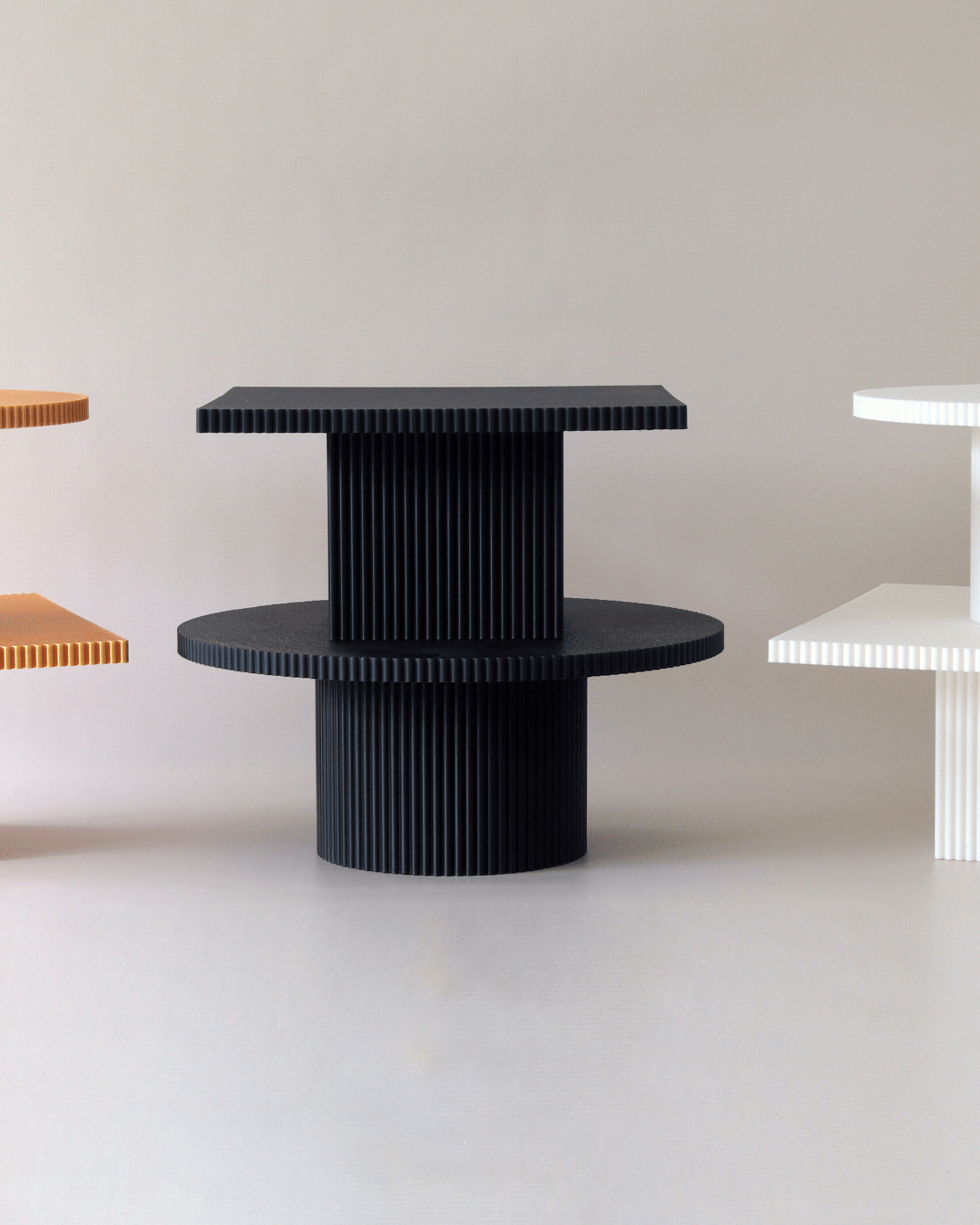 Square Reeded Cake Stand - Prop Options