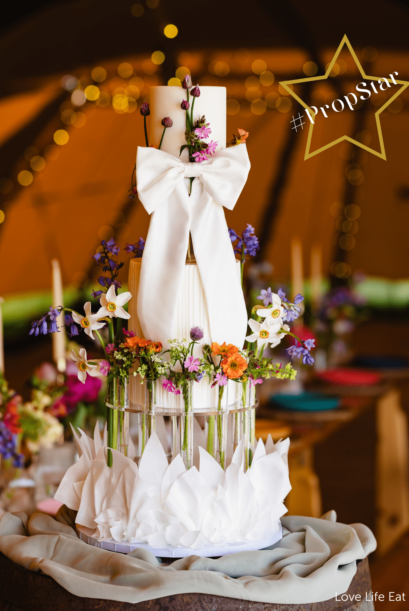 The Floral Tiara - Cake Separator & Stand - Prop Options