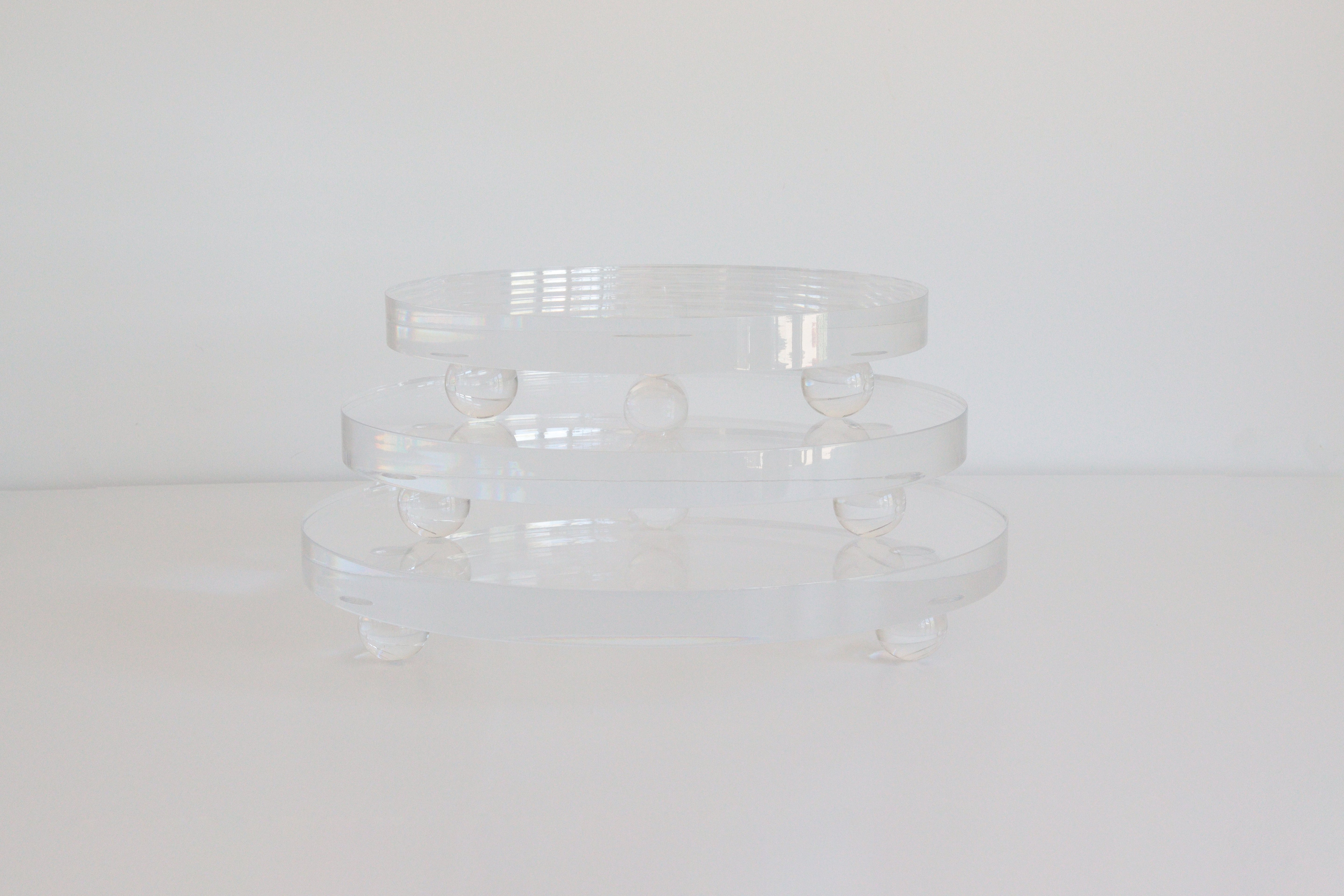 The Stage - Acrylic Footed Cake Stand - Prop Options