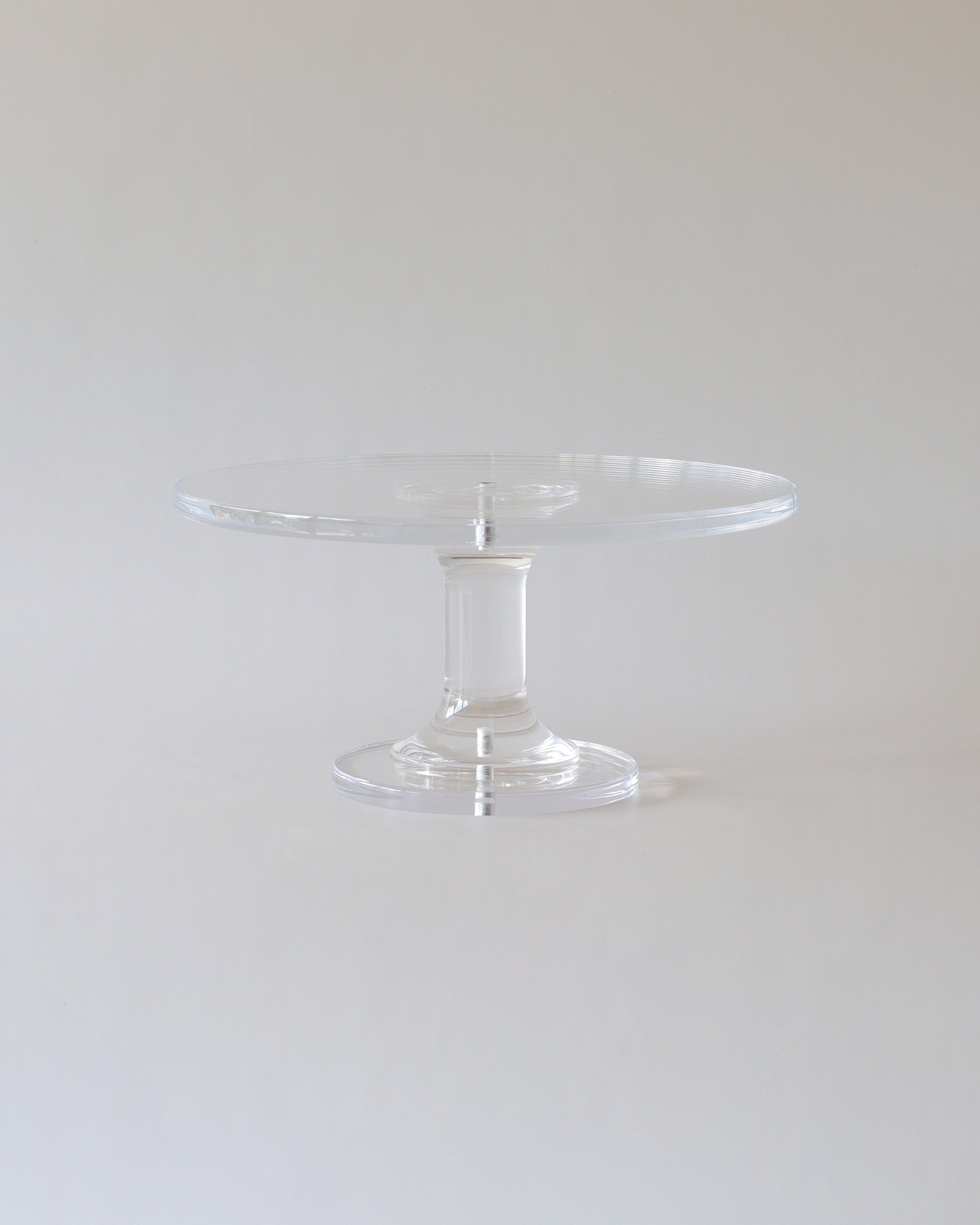 Ultra - polished Acrylic Pedestal Cake Stand - Prop Options