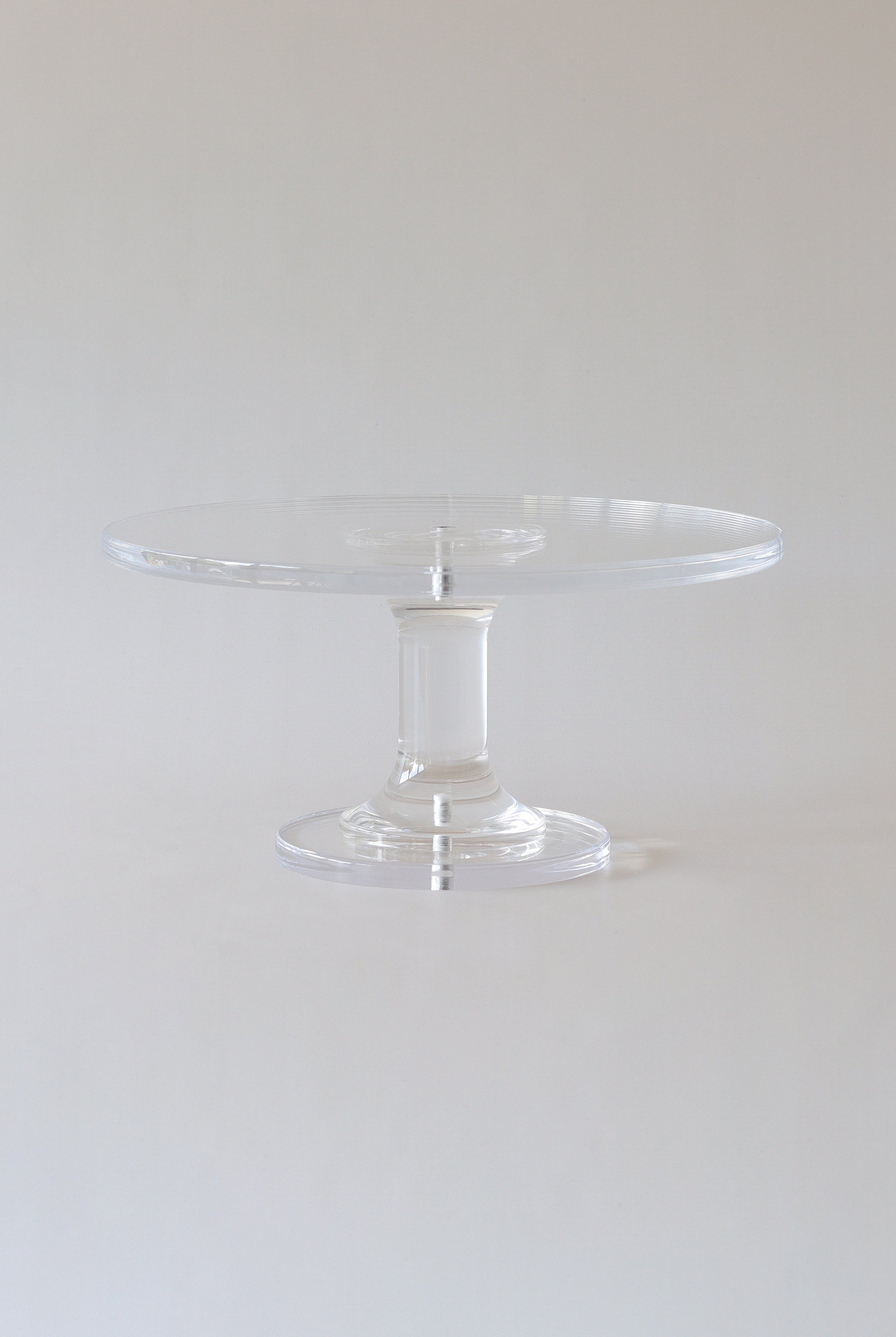 Ultra - polished Acrylic Pedestal Cake Stand - Prop Options