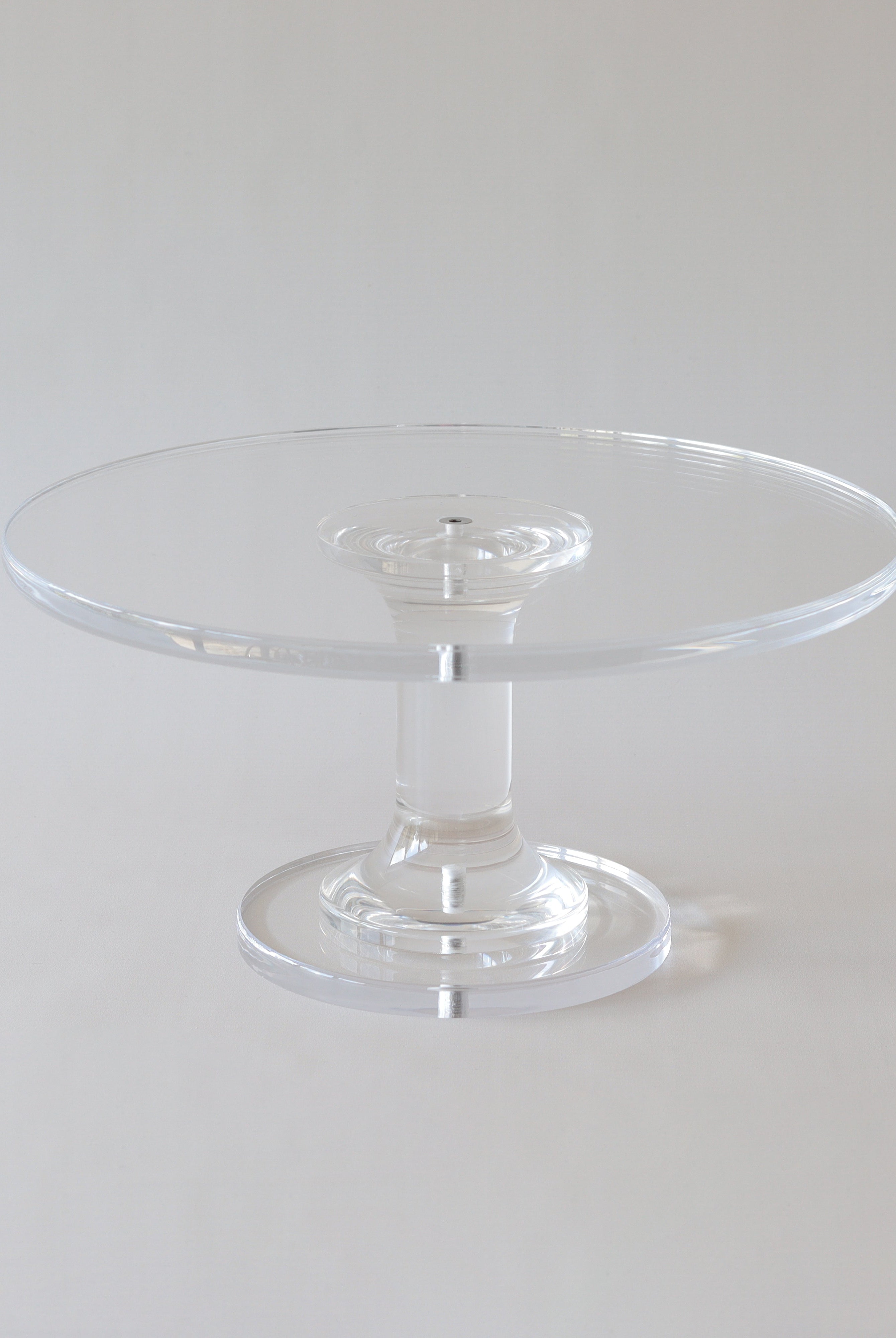 Ultra - polished Acrylic Pedestal Cake Stand - Prop Options