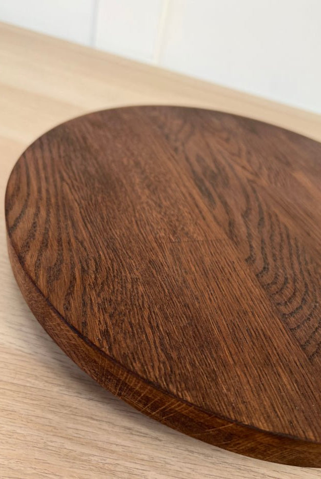 Black hairpin leg solid wood cake stand - 12" - 16" - Prop Options