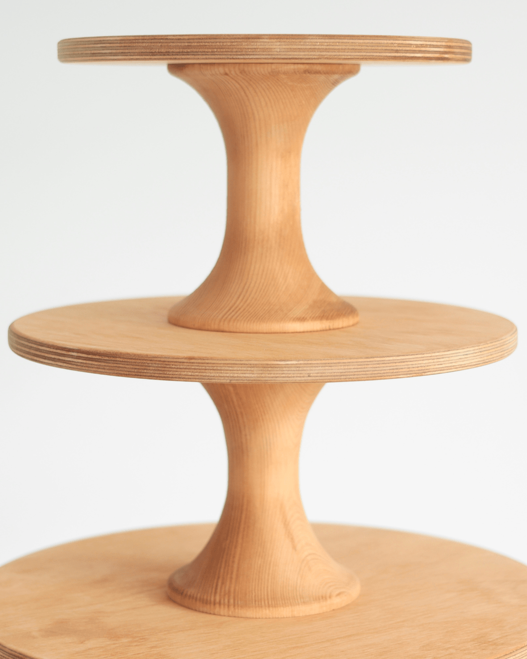 Deluxe Adjustable Scandinavian Birch Cupcake Stand - Prop Options