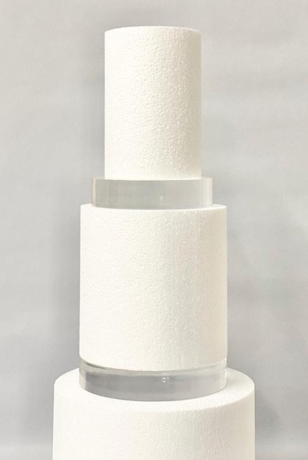 PropBundles - 30mm Round Ultra Polished Acrylic Cake Spacers - Prop Options