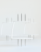 Round Floating Side Bar PropSecure® Cake Separator - Prop Options