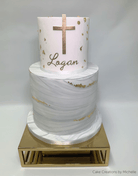 10" Rectangle Metallic Cake Separator - Prop Options