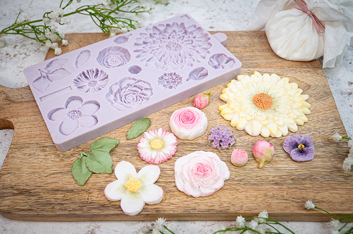 Buttercream Flowers Silicone Mould
