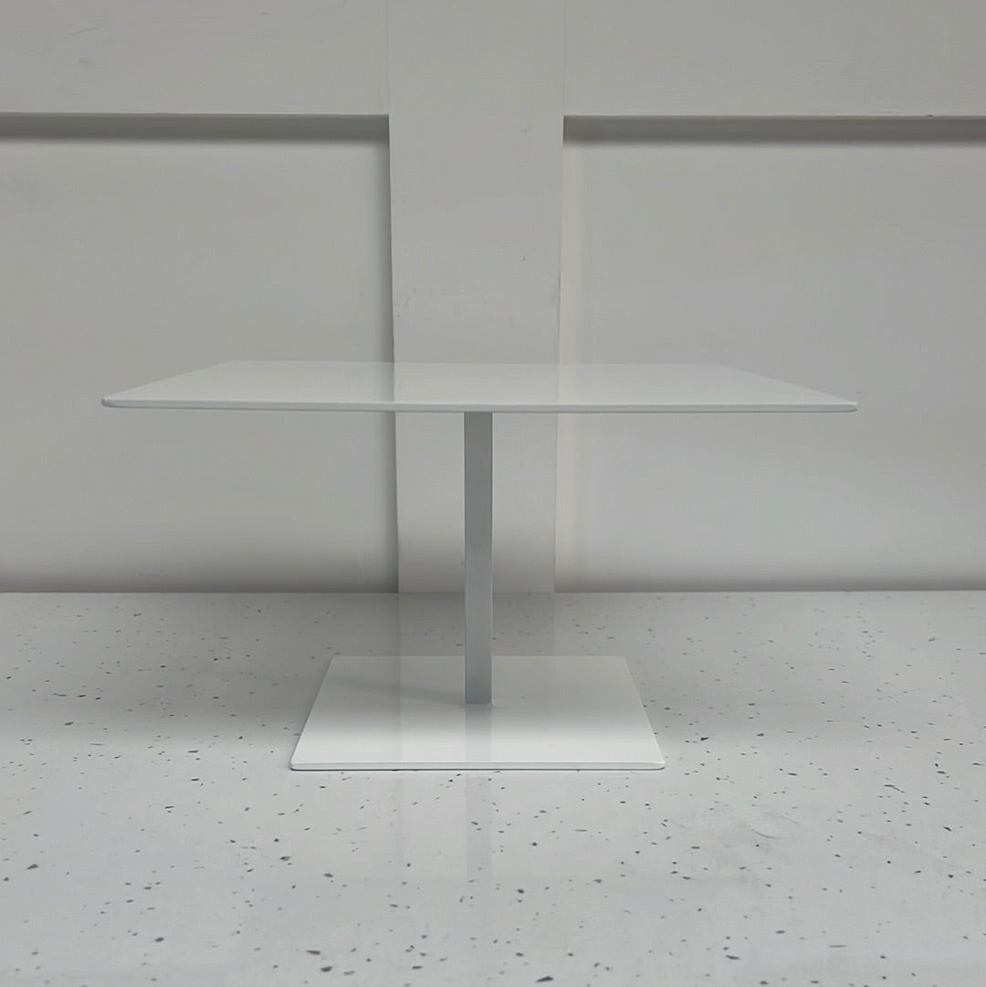 Outlet Square White Stiletto Cake Stand - 12" x 4" - Imperfect - Prop Options