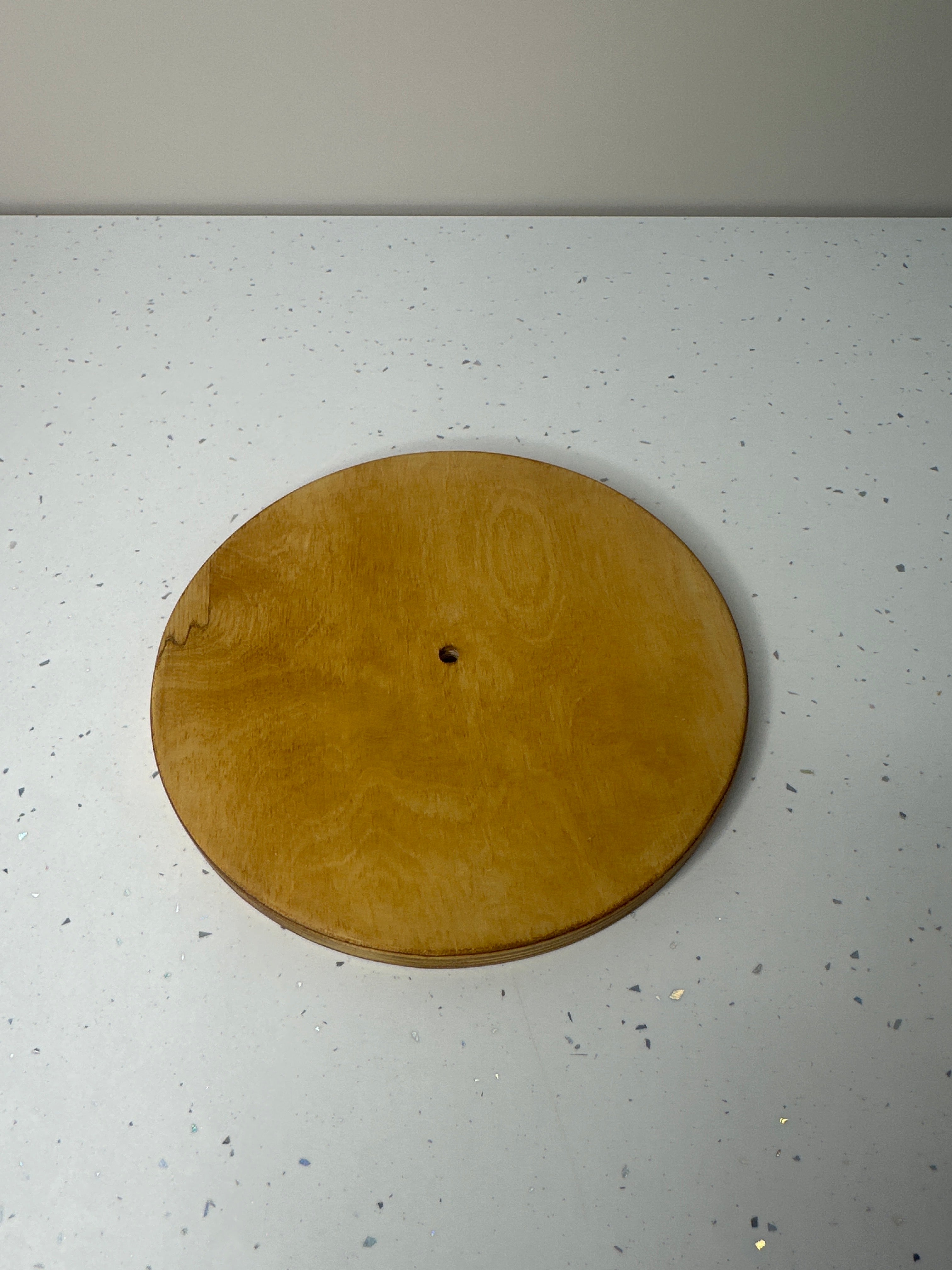 Outlet Birch Ply Disc Cake Board - 8" Light - Imperfect - Prop Options